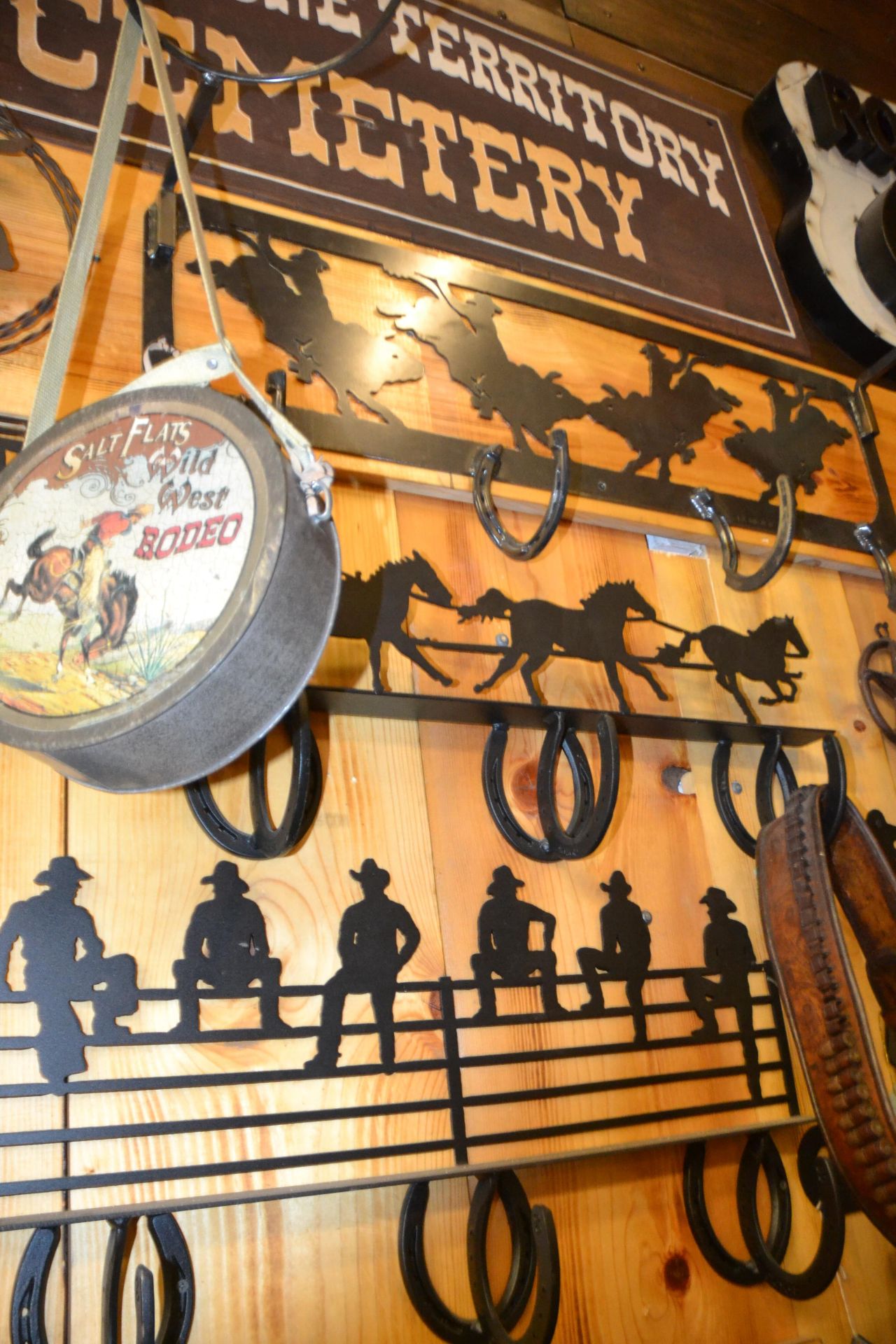 Cowboy Themed Mounted Coat Racks - Image 2 of 3