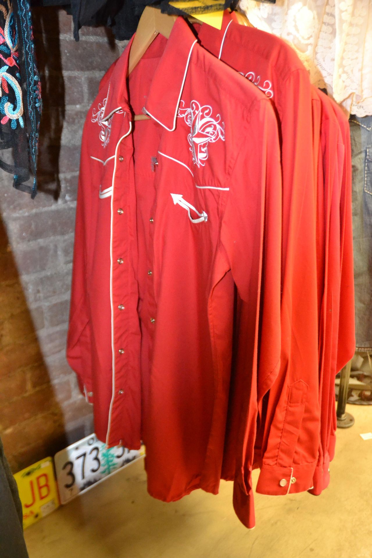 Western Express Red Long Sleeve Shirts