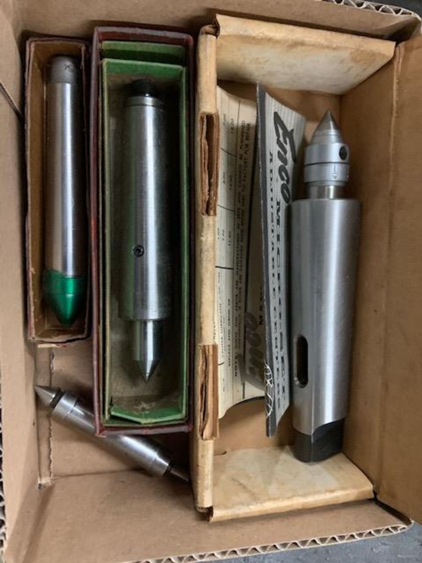 LOT - ENCO Micro Set Adjustable Lathe Center, Etc.