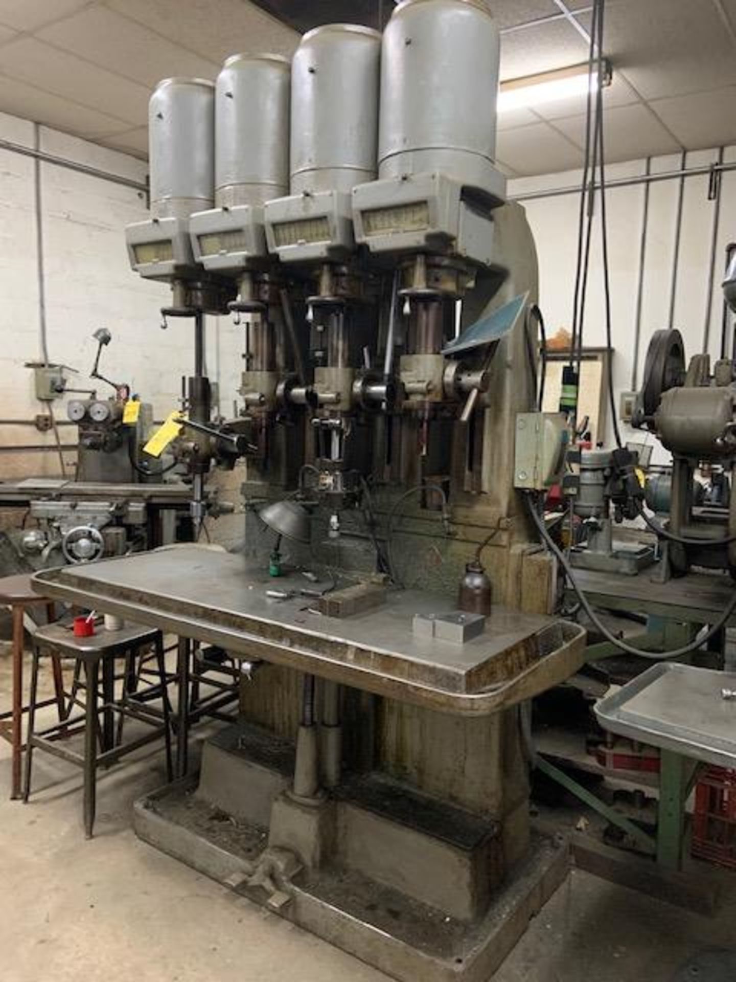 4-Head Drill Press w/ No. 2B Tapper