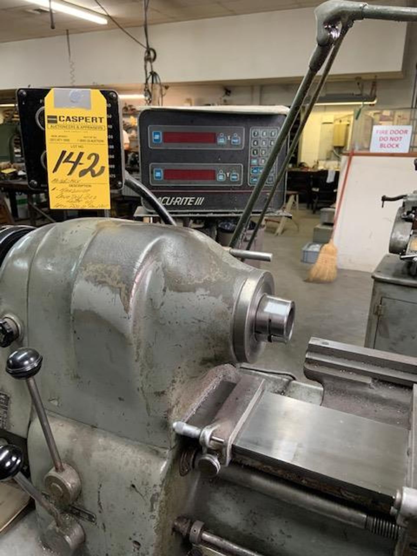 Hardinge Dove Tail Bed Lathe w/ Accu-Rite OOO Read Out, M: HLV - Image 3 of 3