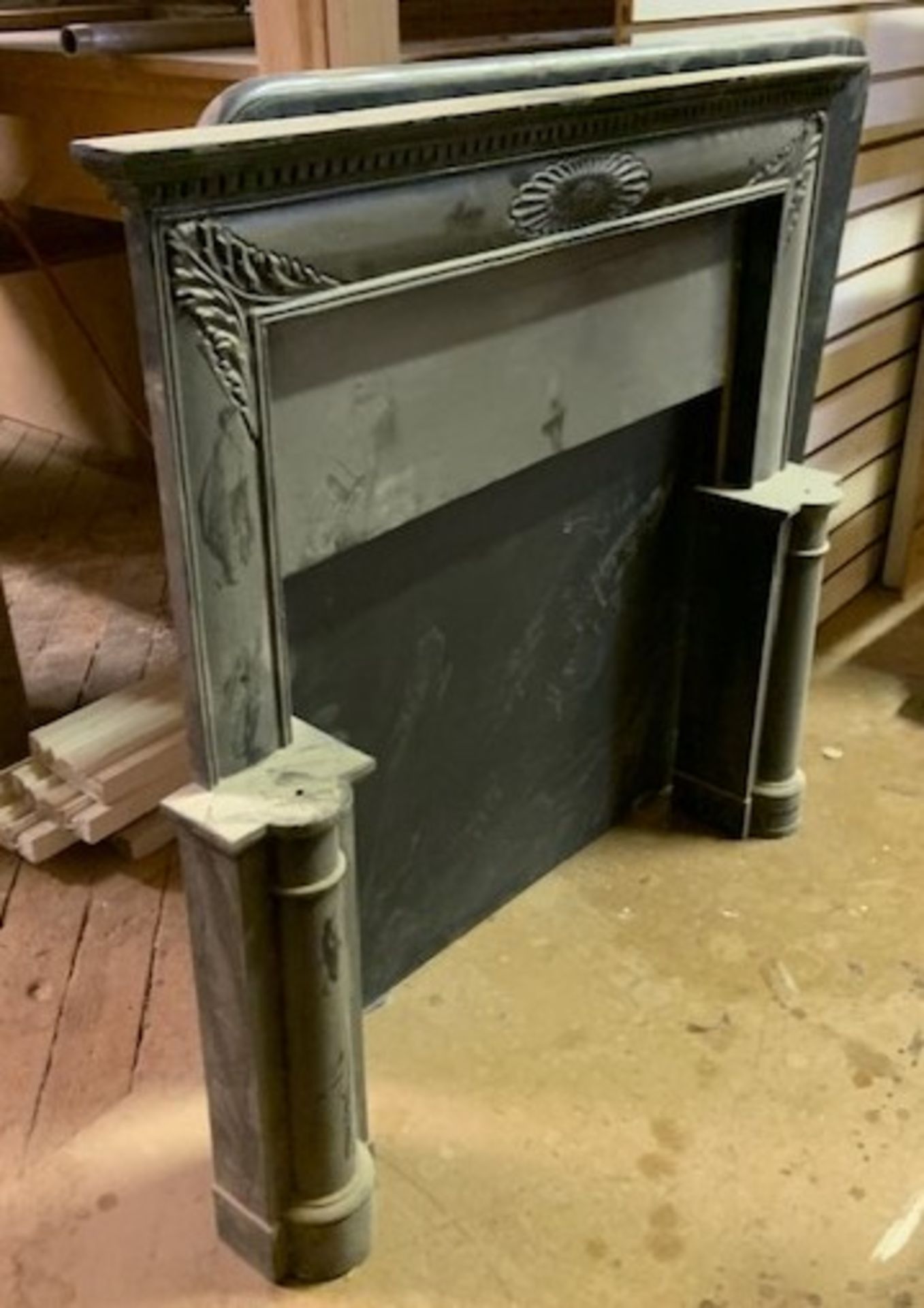 Metal Fireplace Mantle