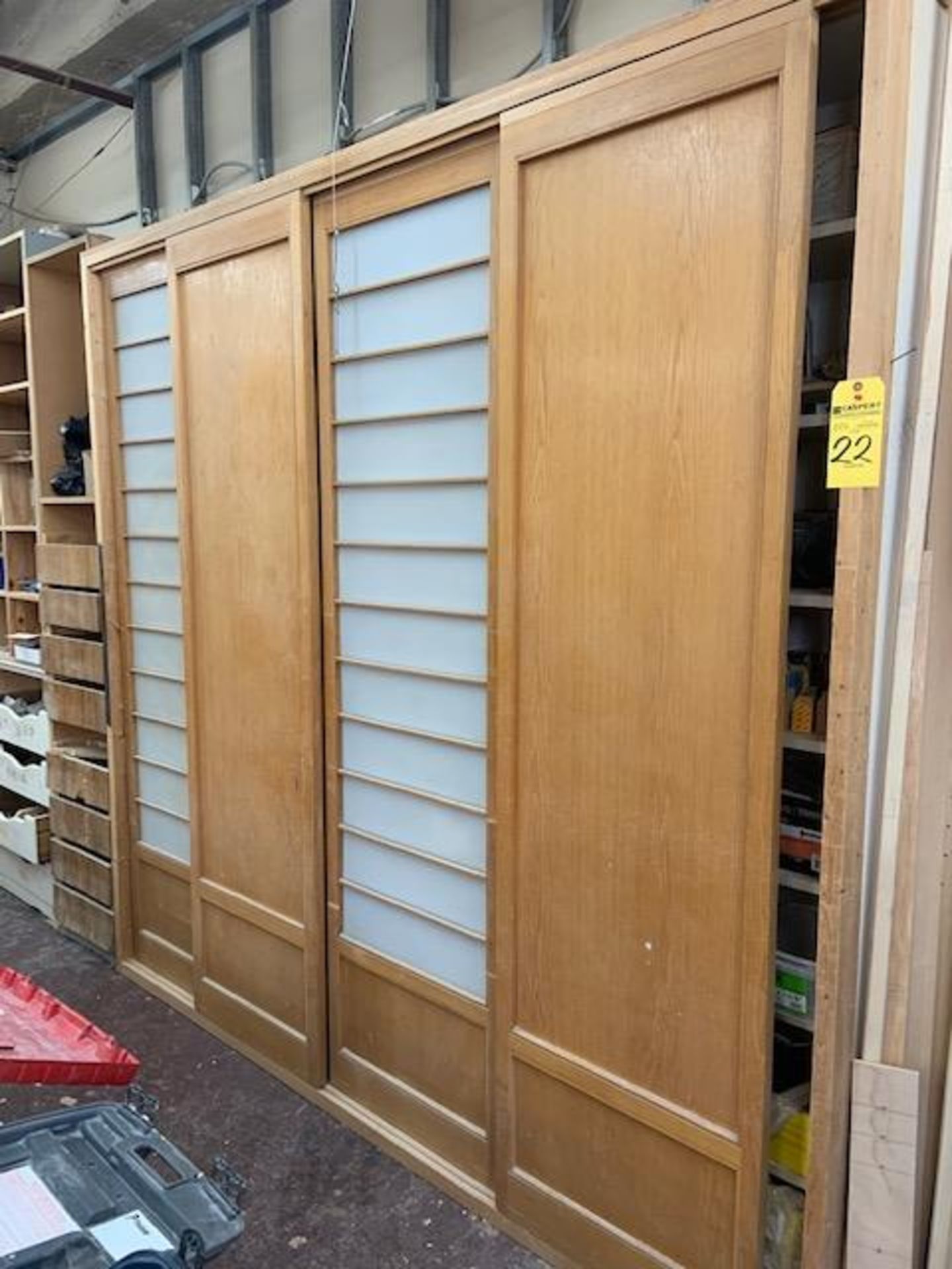 Lot - Cabinet and Hardware