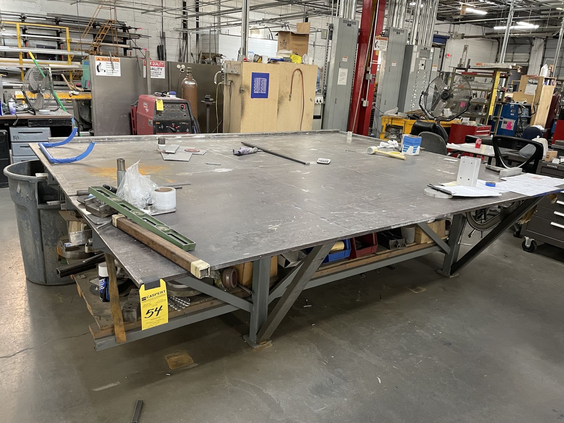 Steel Welding Table, 8' x 10'