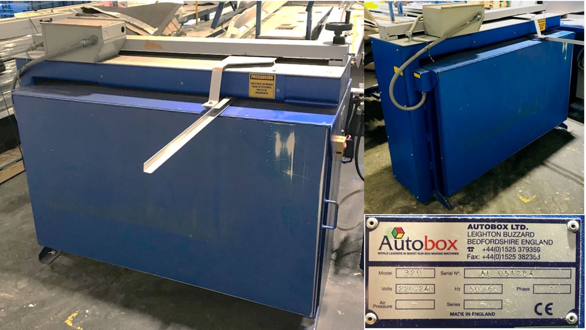 Autobox Boxmaker Model: 320 Serial AL 051284 / maquina de embalaje