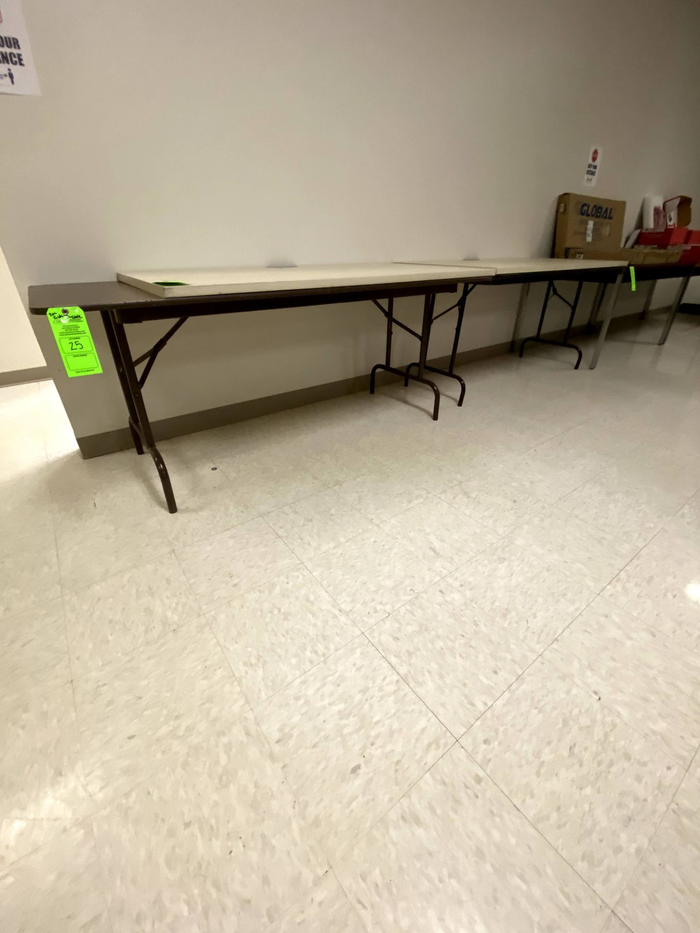 (2) 6' X 3' FOLDING TABLE(S) -- (7625 OMNITECH PLACE VICTOR NEW YORK)