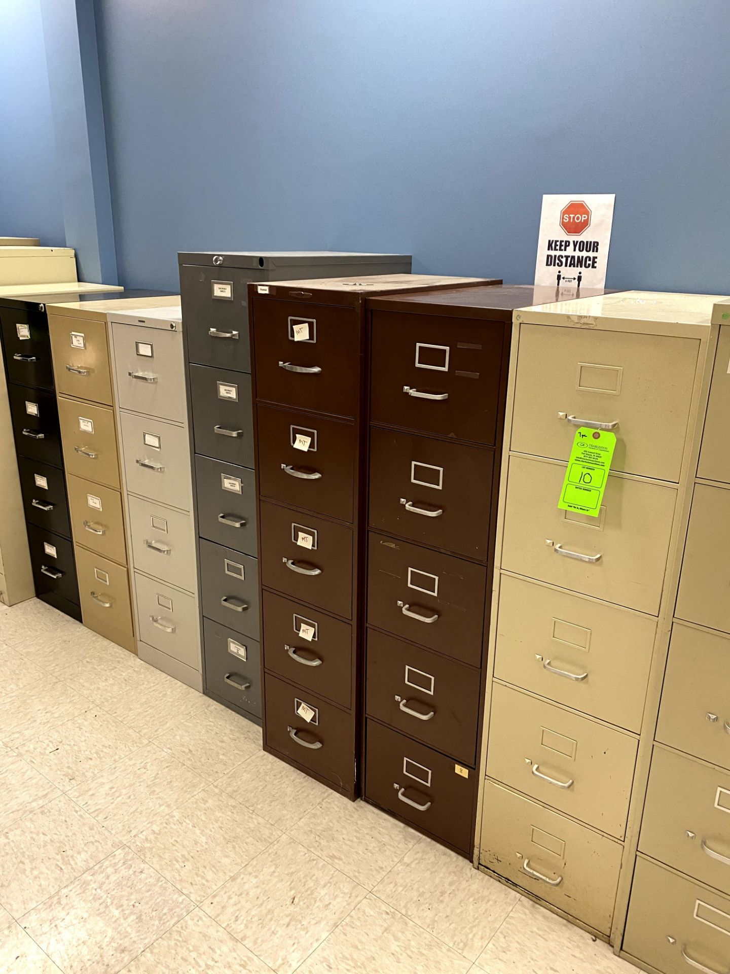 (7) VARIOUS VERTICAL FILING CABINET(S) -- (7625 OMNITECH PLACE VICTOR NEW YORK)