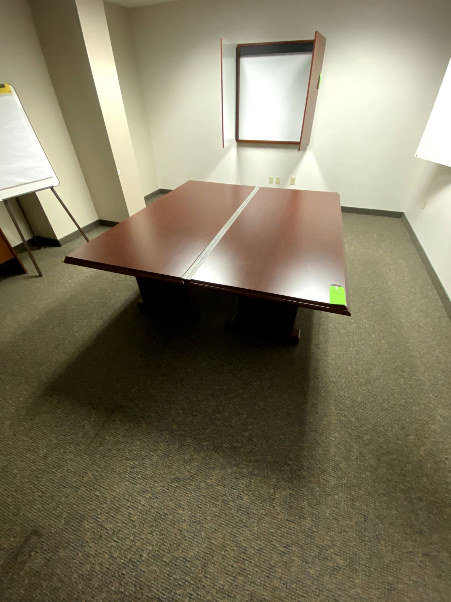(2) 7' x 3' ARRANGEABLE CHERRY WOOD EXECUTIVE CONFERENCE TABLE(S) -- (7625 OMNITECH PLACE VICTOR NEW