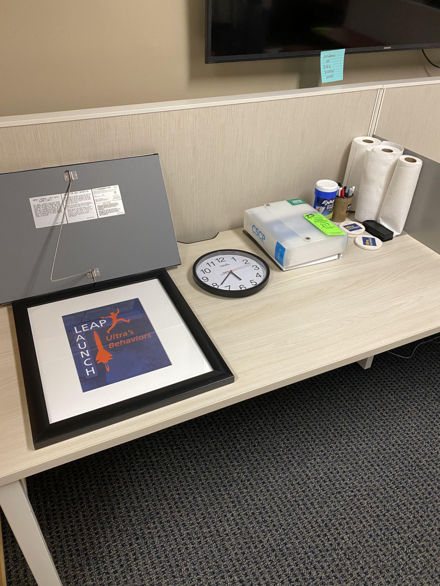 CONTENTS OF CUBICLE SECTION -- (7625 OMNITECH PLACE VICTOR NEW YORK)