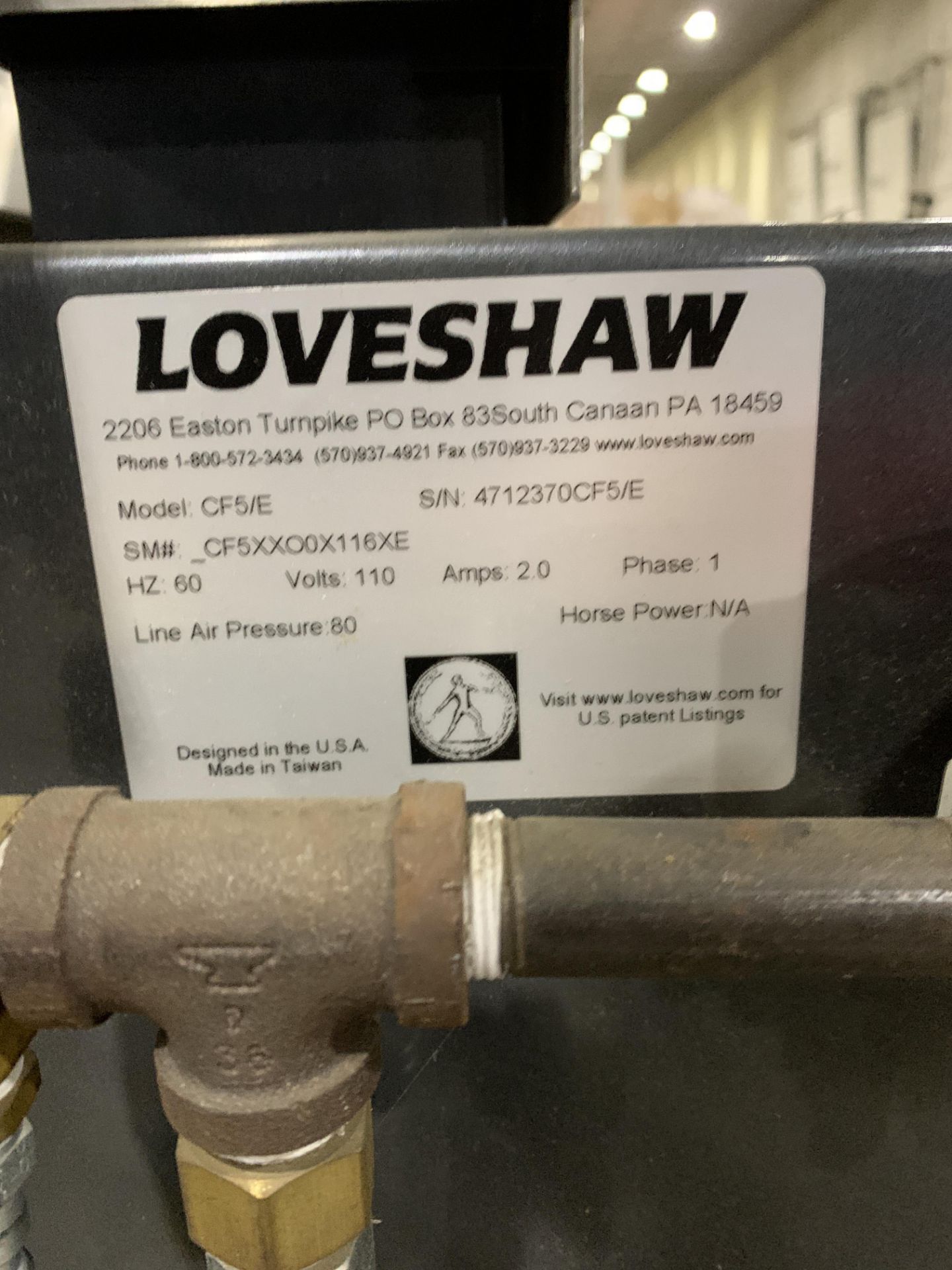 LOVESHAW LITTLE DAVID CF5/E CASE FORMER: 60HZ/110V/2AMP/1PH - Image 2 of 3