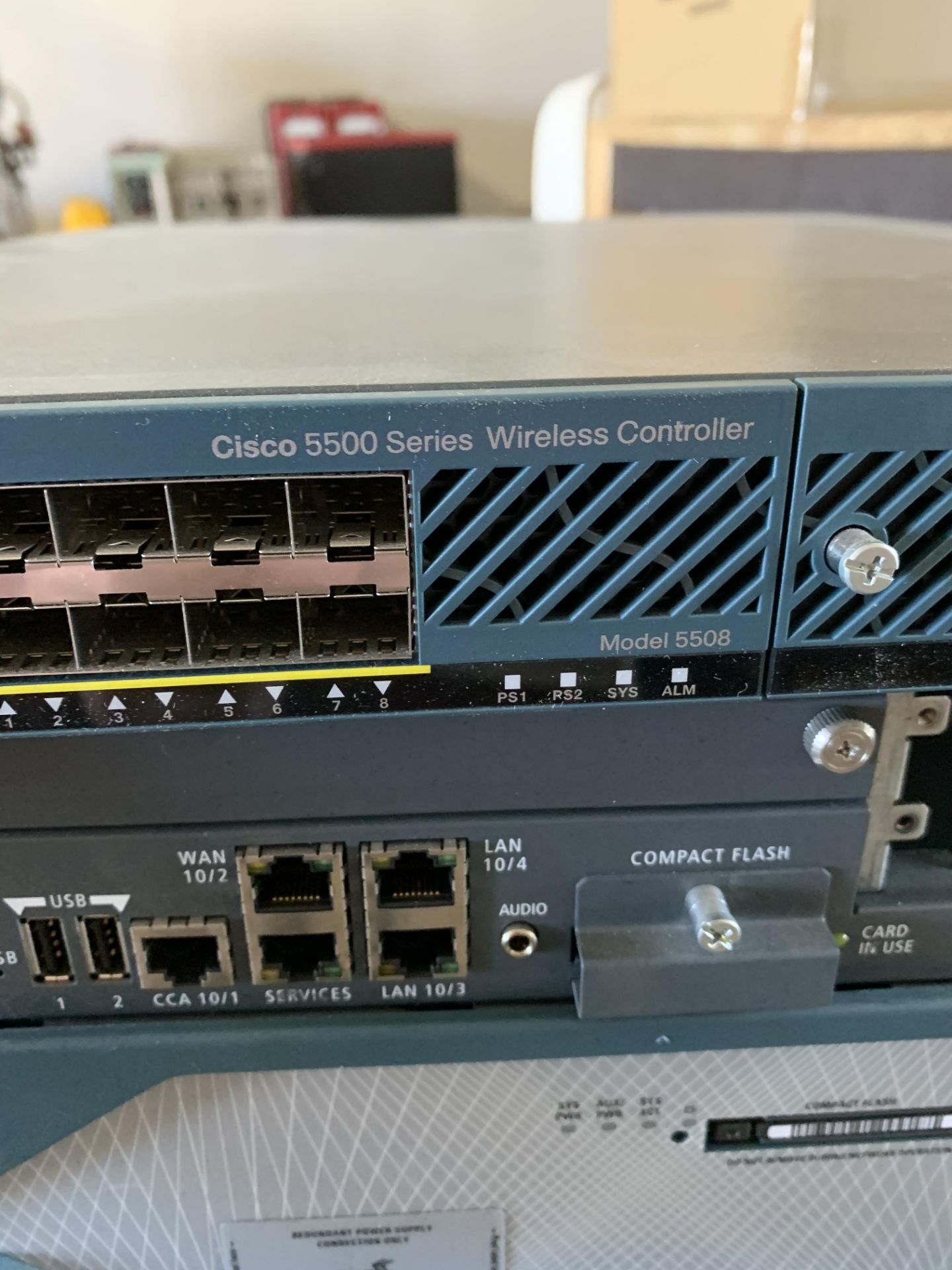 LOT OF MISC SERVER EQUIPMENT: (1) CISCO 5500 SERIES WIRELESS CONTROLLER; (1) CATALYST 3560G - Image 2 of 4