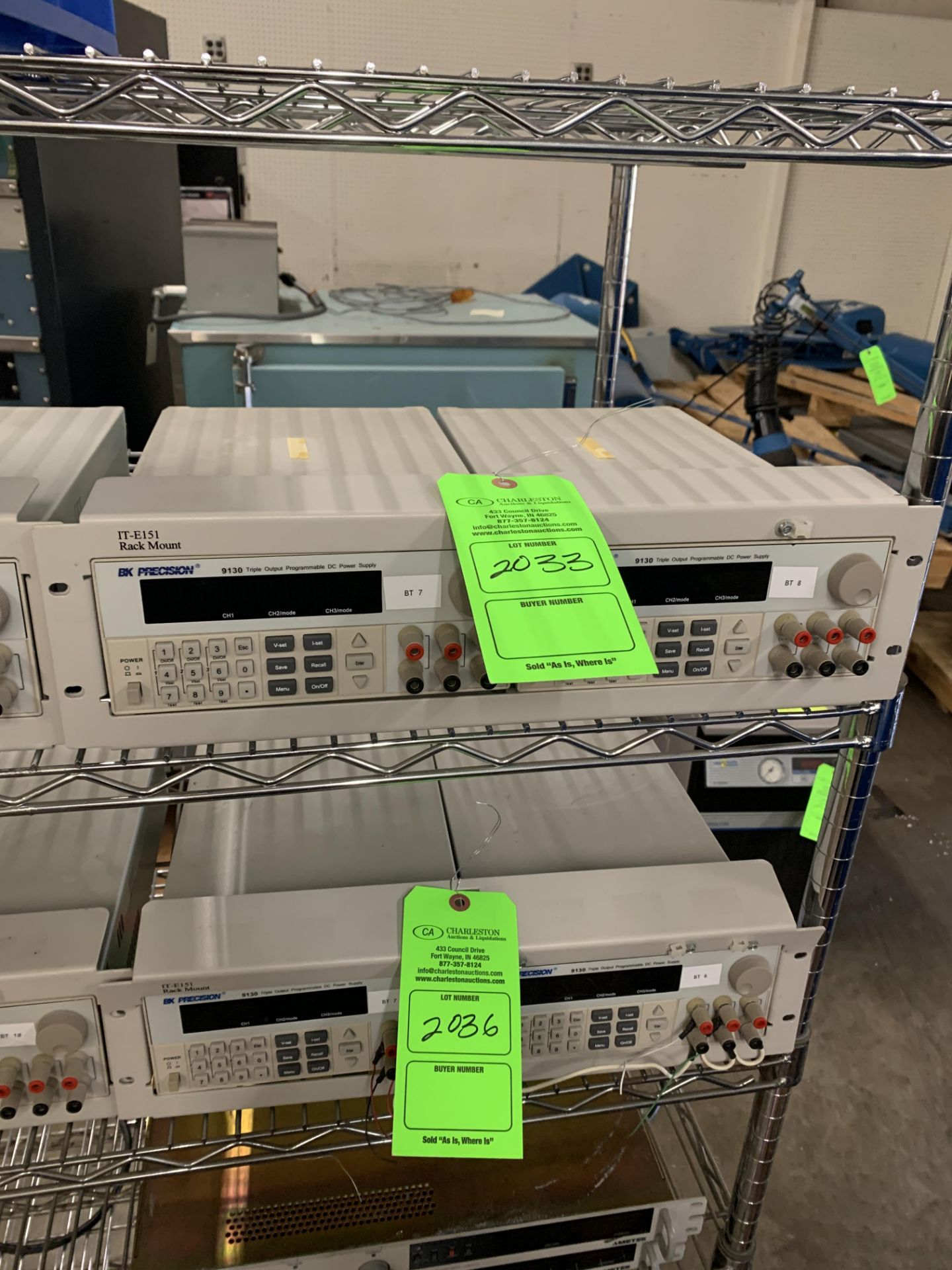 (2) BK PRECISION 9130 TRIPLE OUTPUT PROGRAMMABLE DC POWER SUPPLY -- 432 COUNCIL DRIVE FORT WAYNE