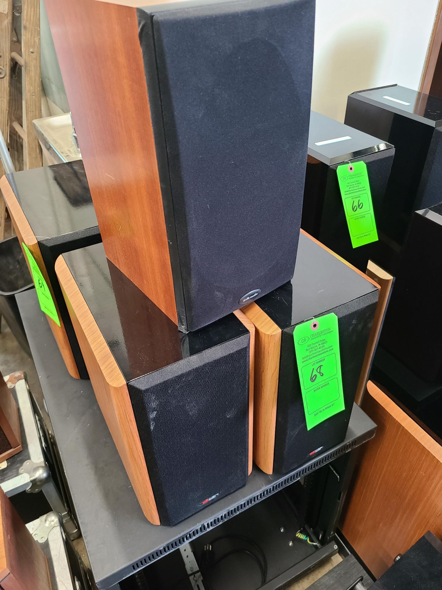 (3) POLK AUDIO SPEAKERS