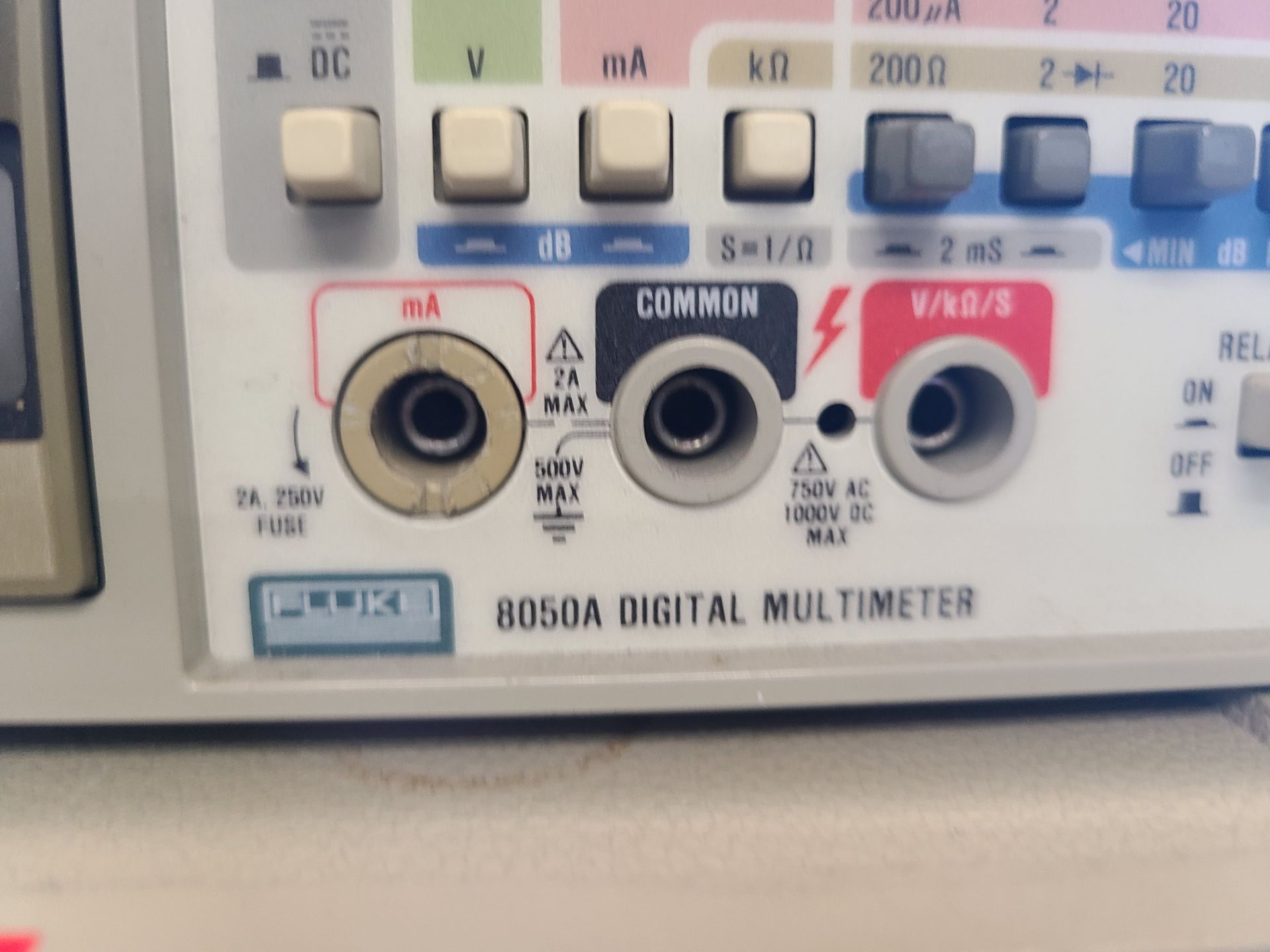 (3) FLUKE 8050A DIGITAL MULTIMETER - Image 2 of 2