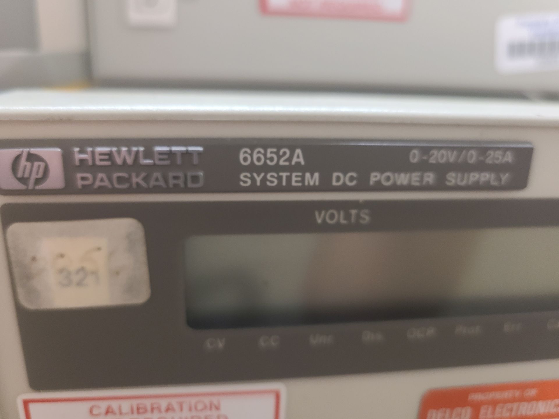 HP 6652A SYSTEM DC POWER SUPPLY - Image 2 of 2