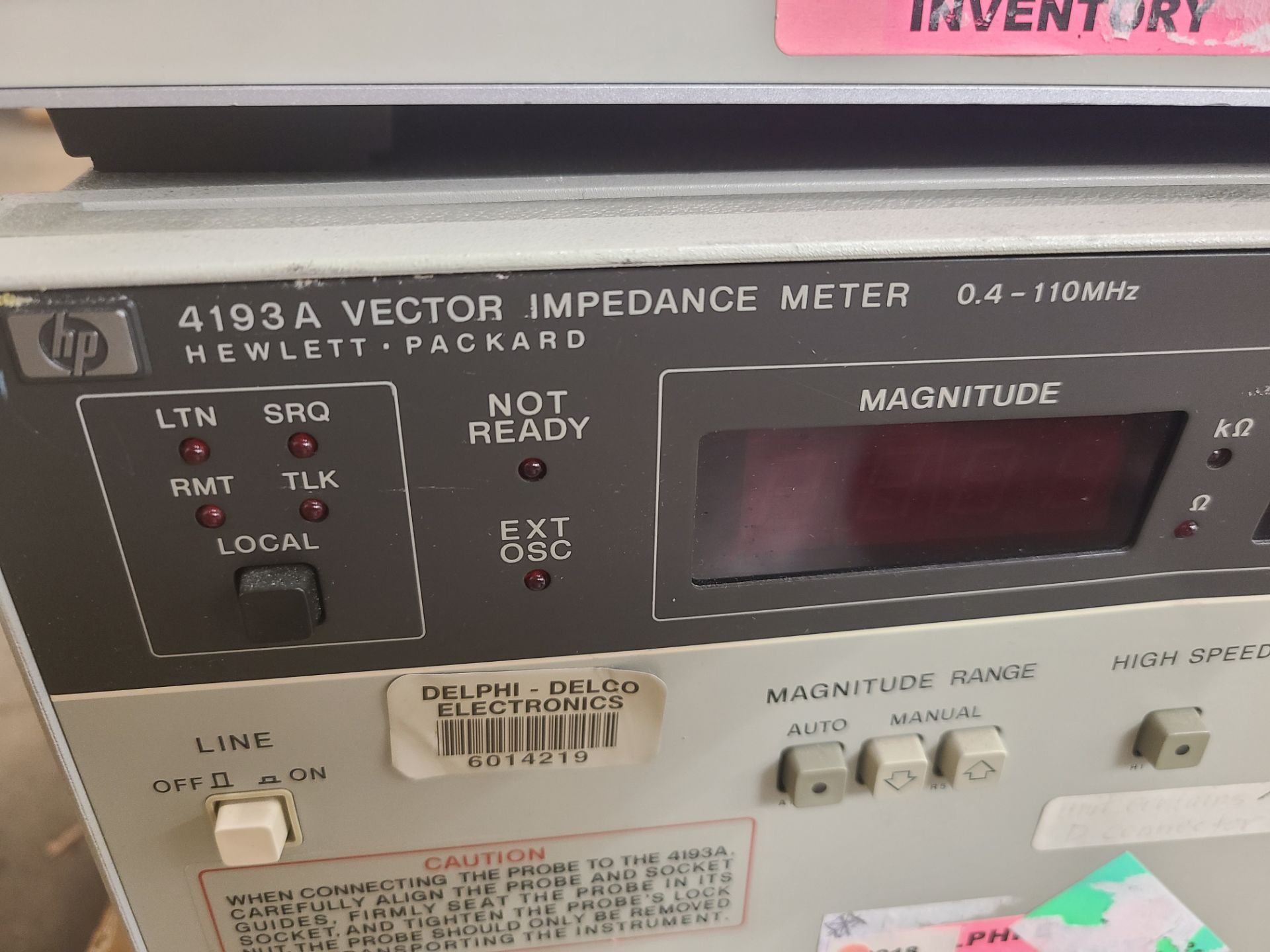 HP 4193A VECTOR IMPEDANCE METER - Image 2 of 2
