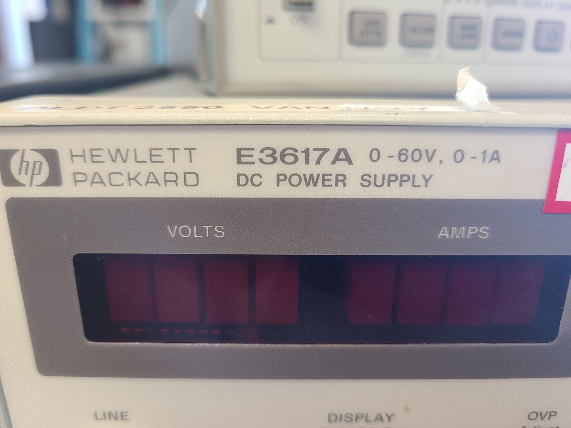 (1) HP E3617A DC POWER SUPPLY; (1) HP E3620A DC POWER SUPPLY - Image 2 of 3