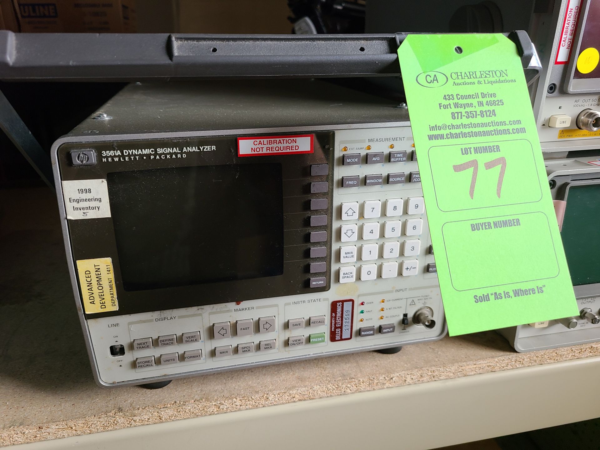 HP 3561A DYNAMIC SIGNAL ANALYZER