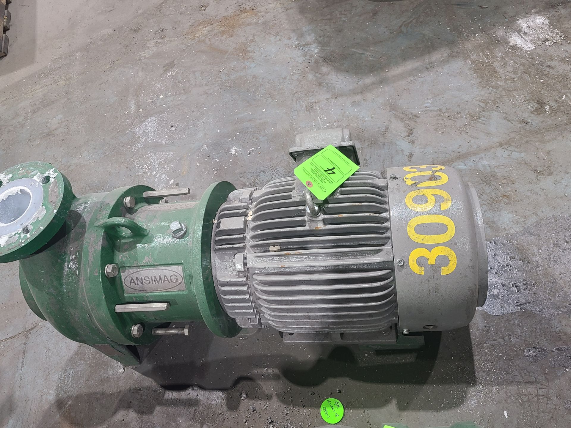 ANSIMAG PUMP CODE KF438CO5KL12111 - 7.50; MFD - 220CT14; MAWP - 285PSI WITH TECO WESTINGHOUSE 15 - Image 2 of 5