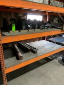 CONTENTS OF RACK: (12) SPARE ROLLER SECTIONS & ROLLS