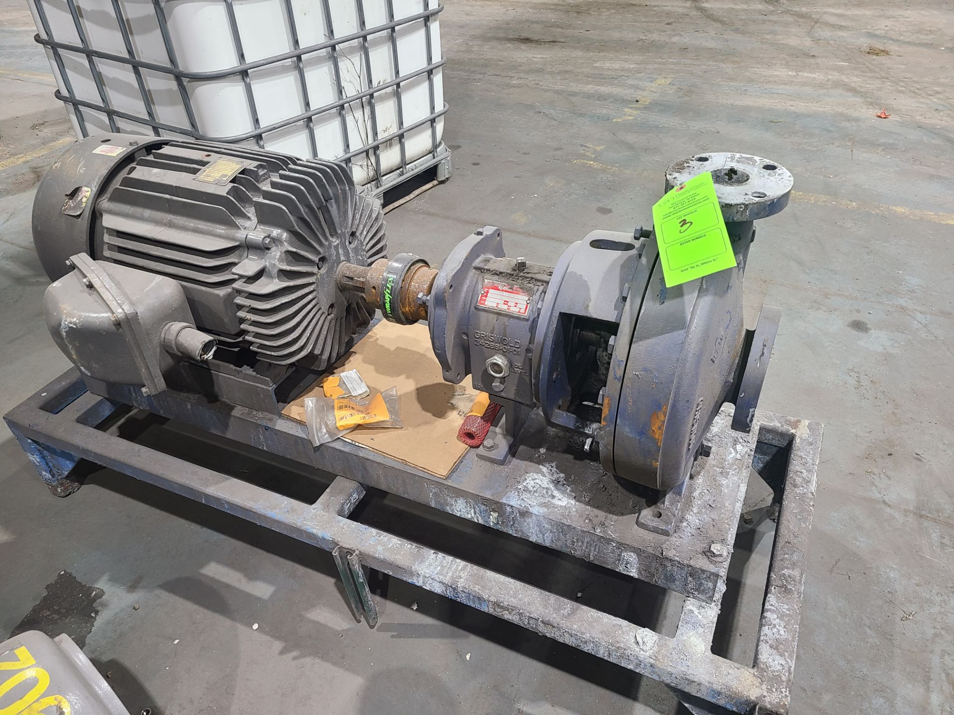 GRISWOLD PUMP SIZE M/3X2 - 13/DOID/S1100/SE/SNB; MODEL 811; SERIAL NUMBER 0040199842 - 09/2016