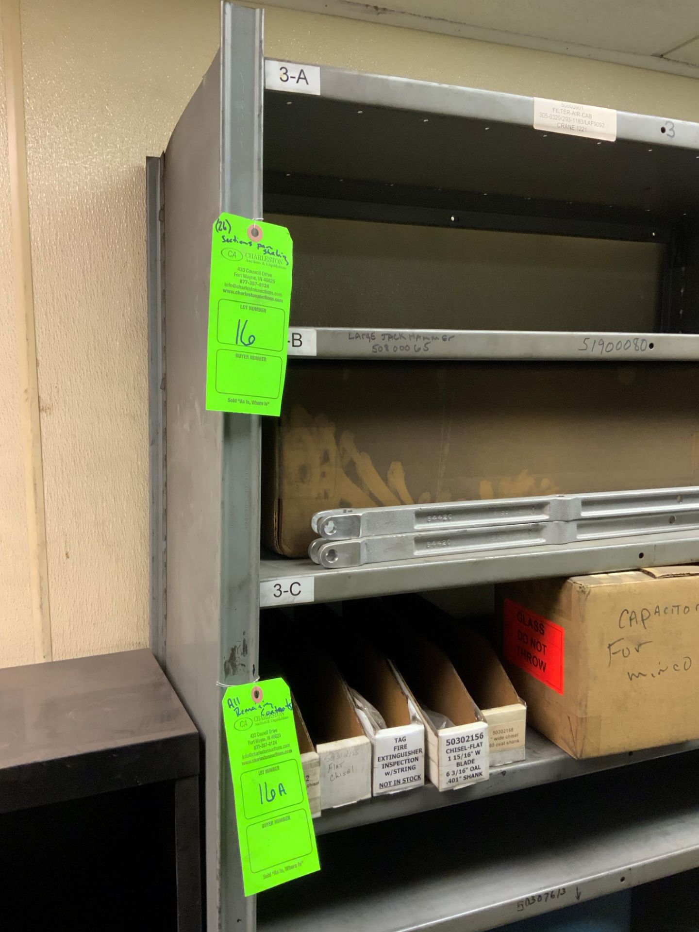 (26) SECTIONS OF LYON HEAVY DUTY PARTS SHELVING
