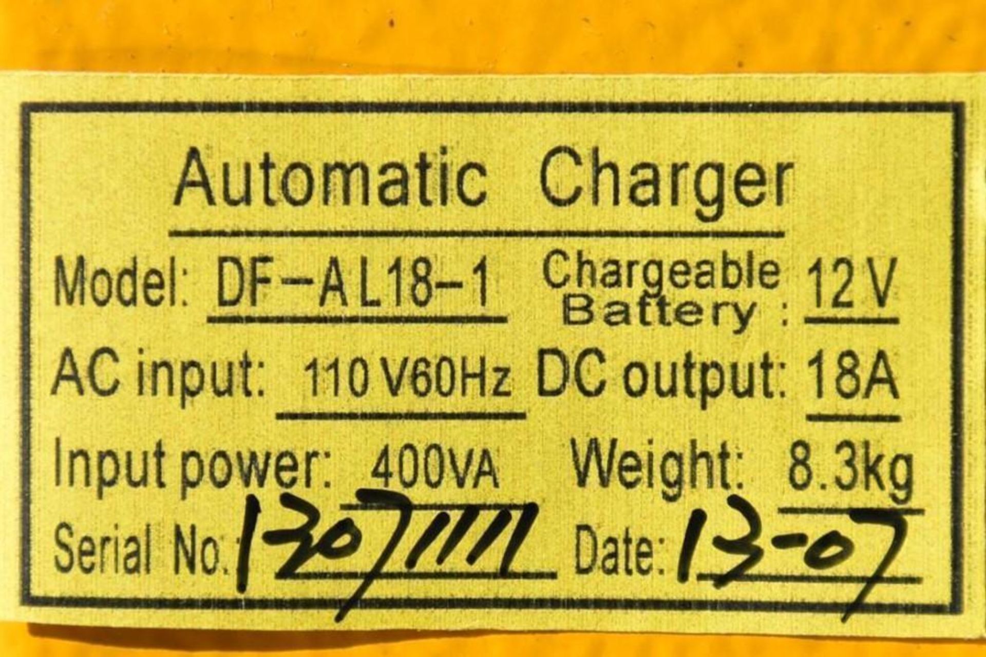 DF Automatic Chargers - Lot of 2 - Image 6 of 8