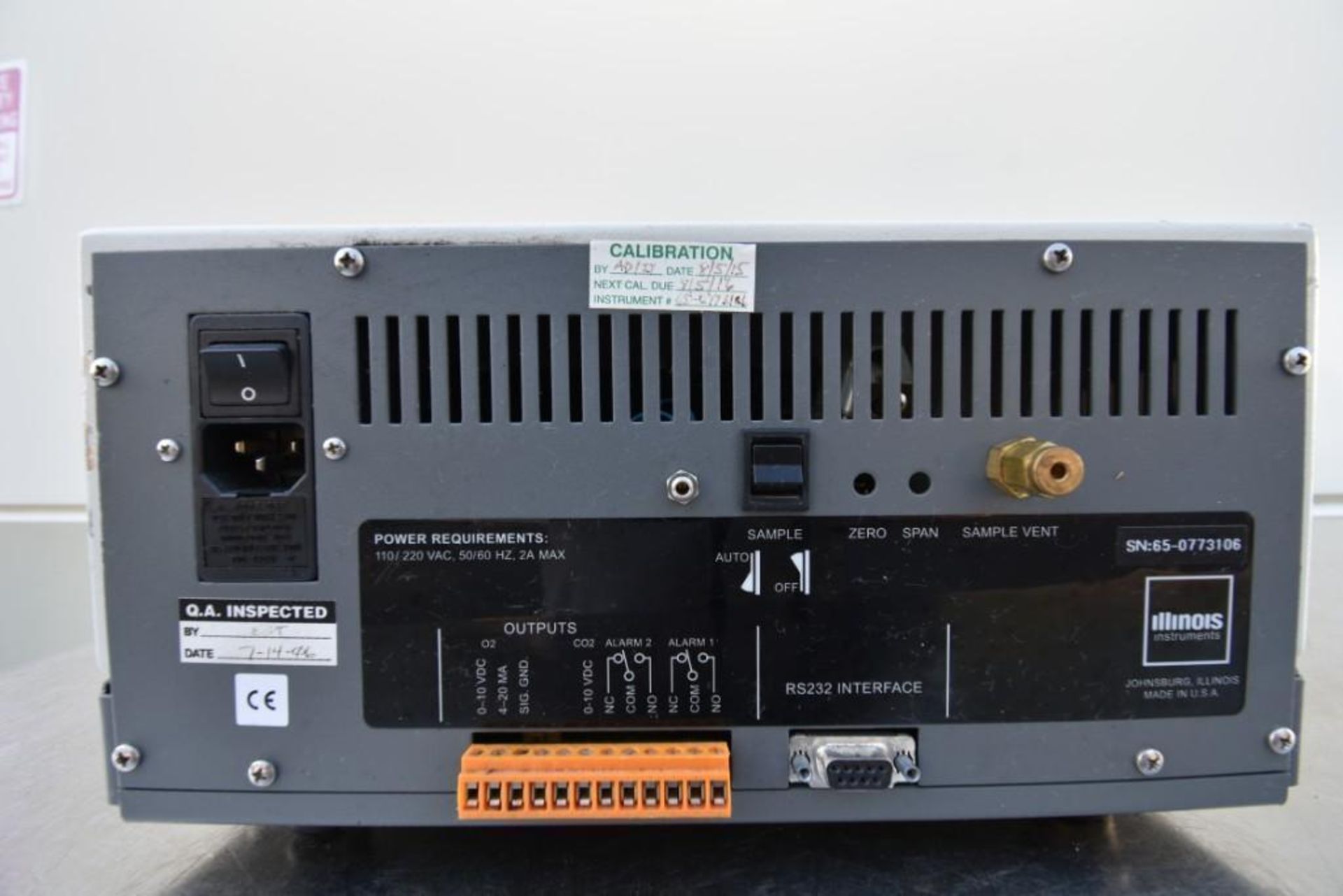 Illinois Instruments 6500 Headspace Oxygen Analyzer - Image 6 of 6