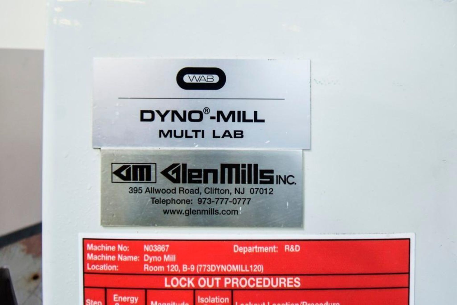 Glenn Mill Multi Lab Dynomill MDL 20547 - Image 8 of 10