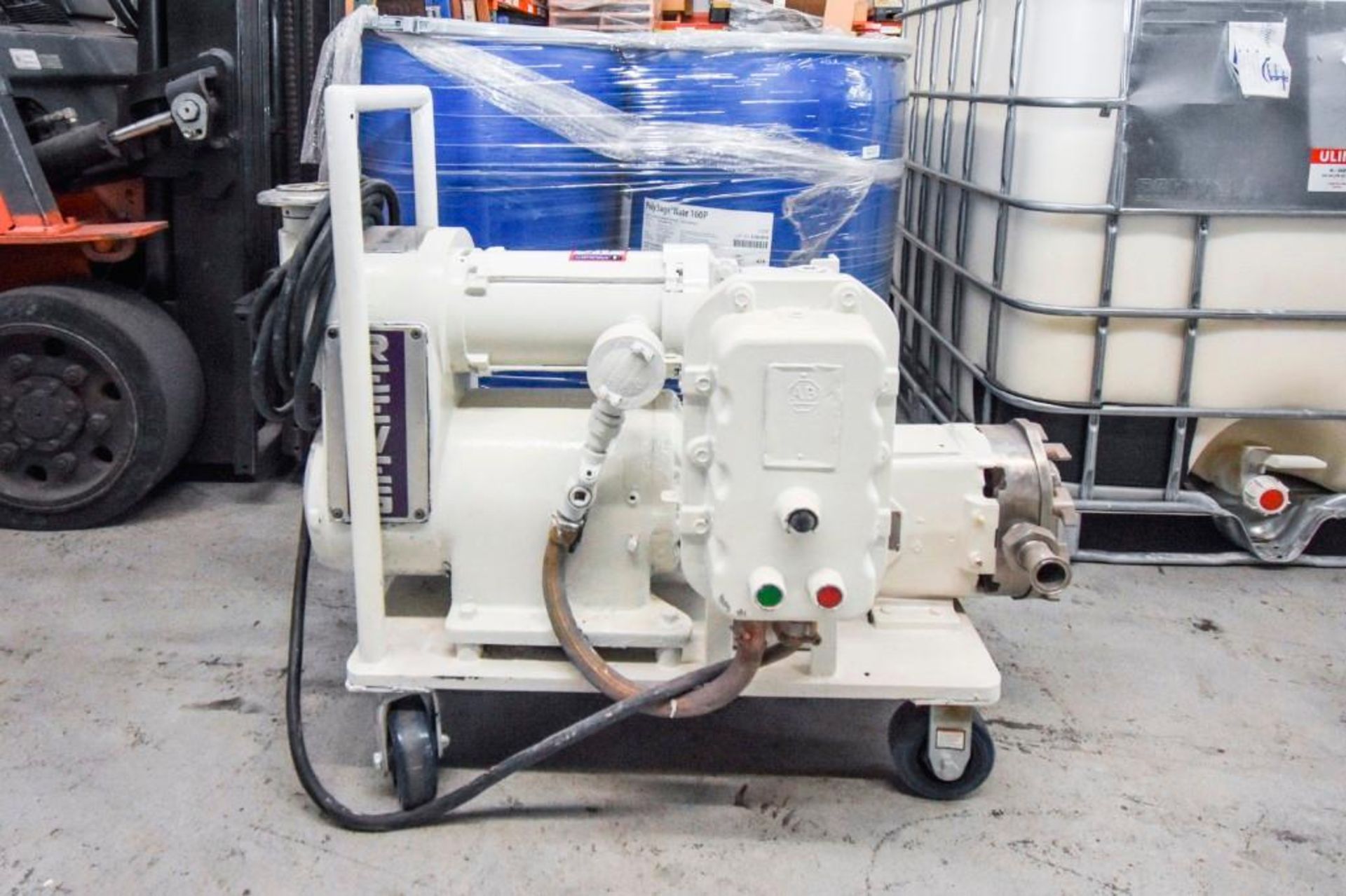 Reeves Positive Displacement Pump on Cart