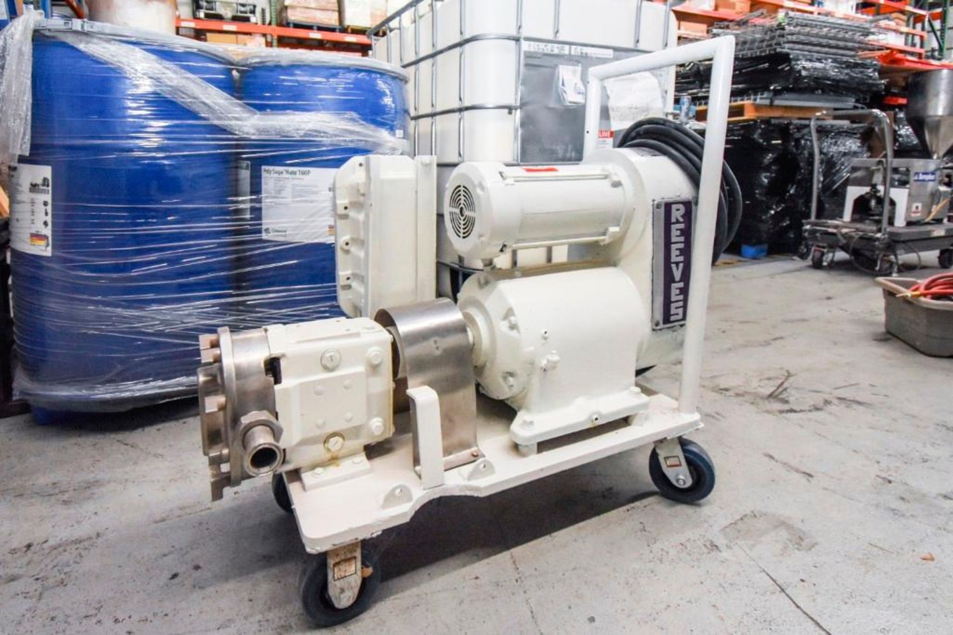 Reeves Positive Displacement Pump on Cart - Image 17 of 19