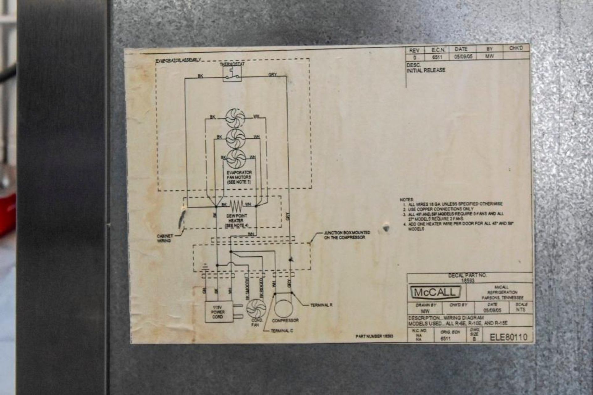 McCall Refrigerator R-6E - Image 4 of 10