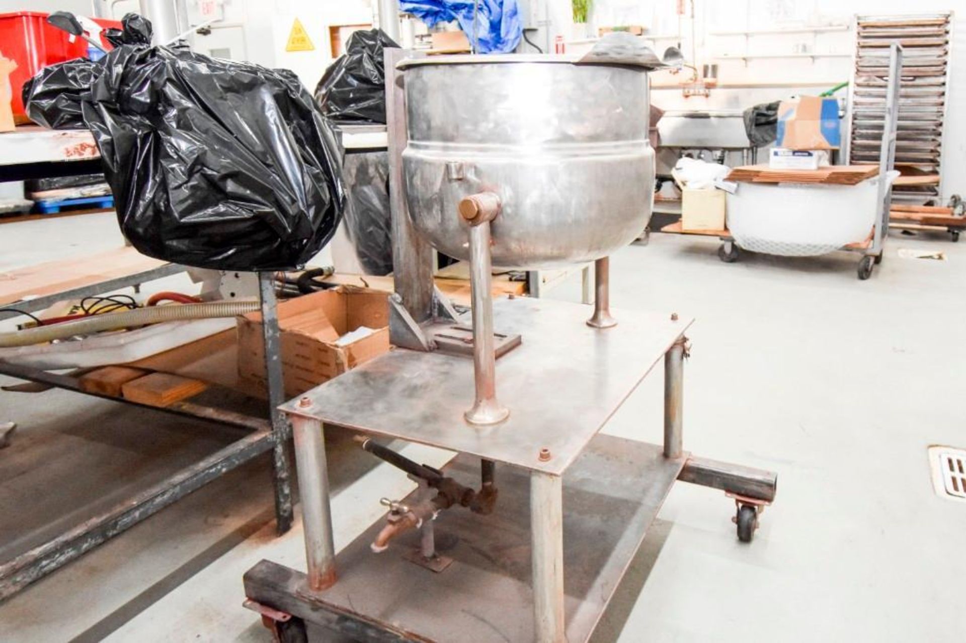 Small Jacketed Kettle On Casters - Image 6 of 12