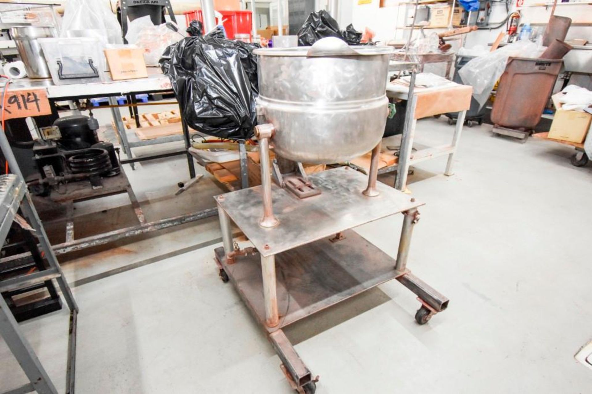 Small Jacketed Kettle On Casters - Image 5 of 12