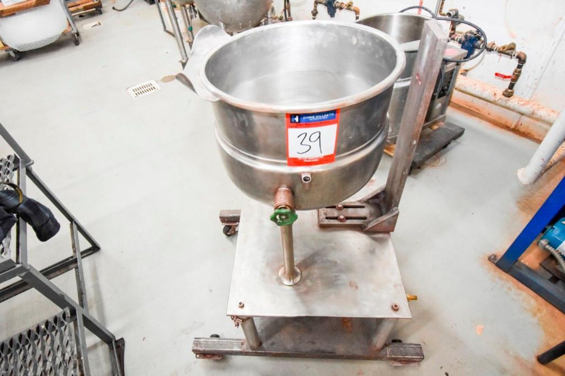 Small Jacketed Kettle On Casters - Image 3 of 12
