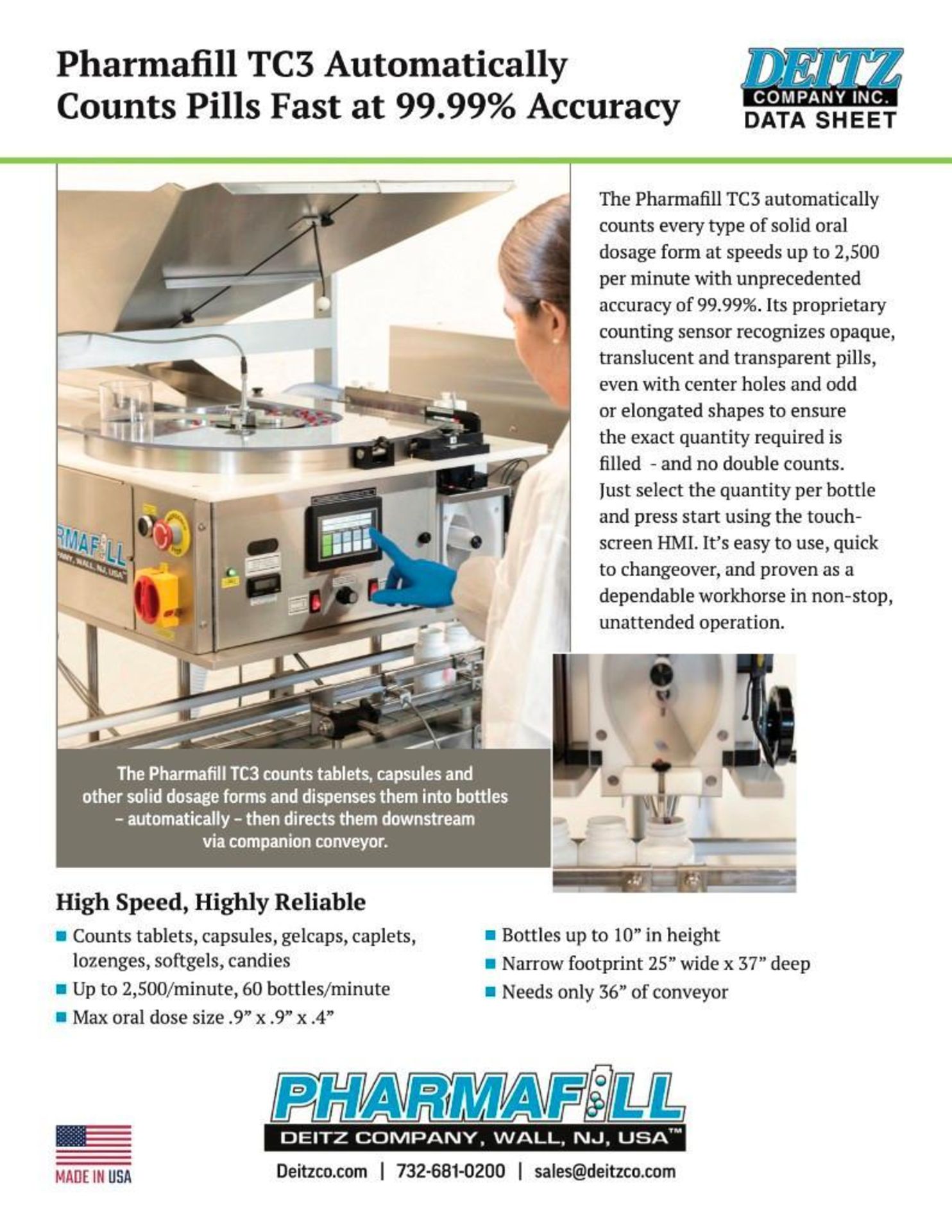 Pharmafill TC3 Tablet and Capsule Counter - Image 10 of 11