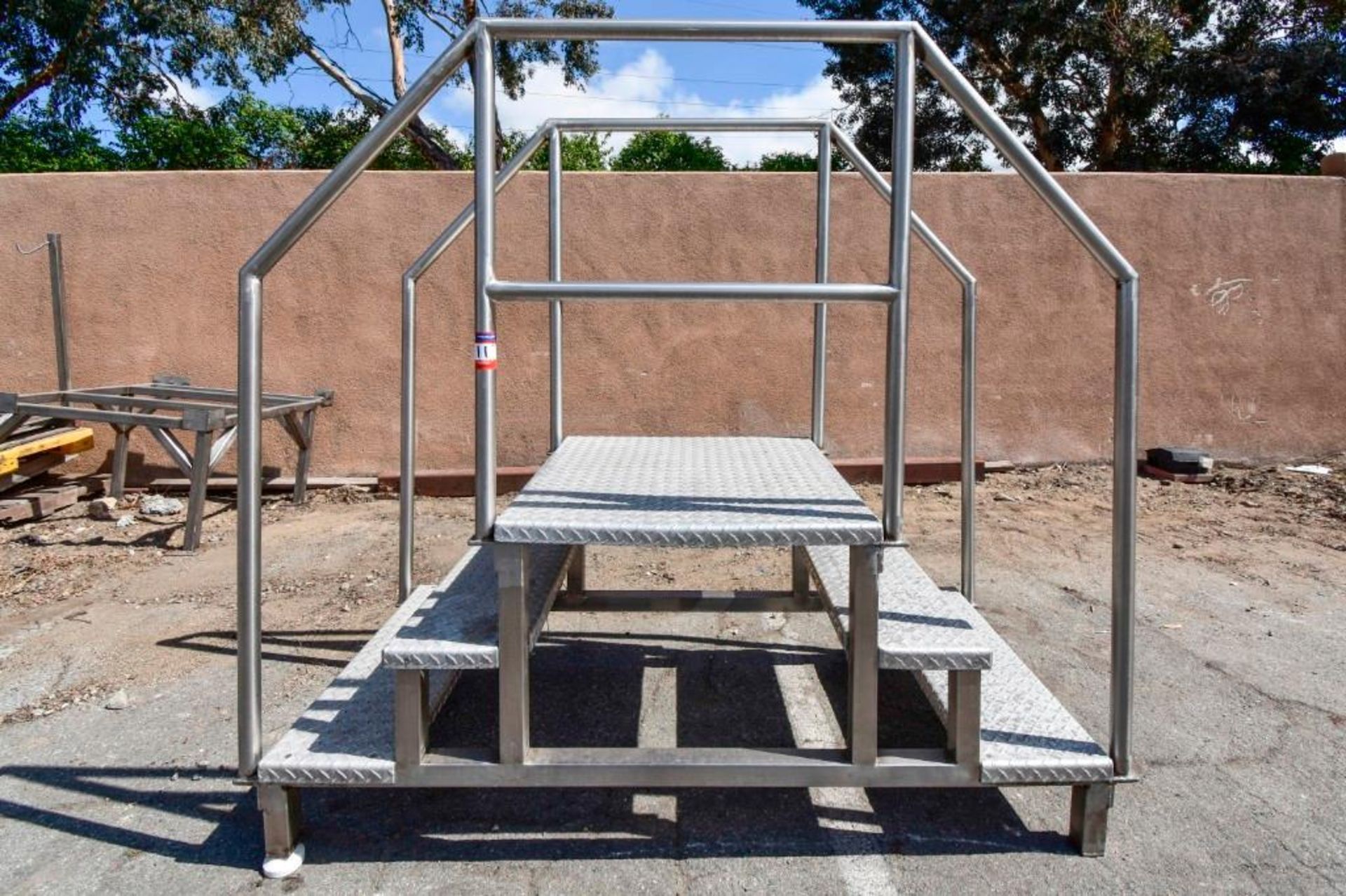 Small Stainless up and over 3 stair case