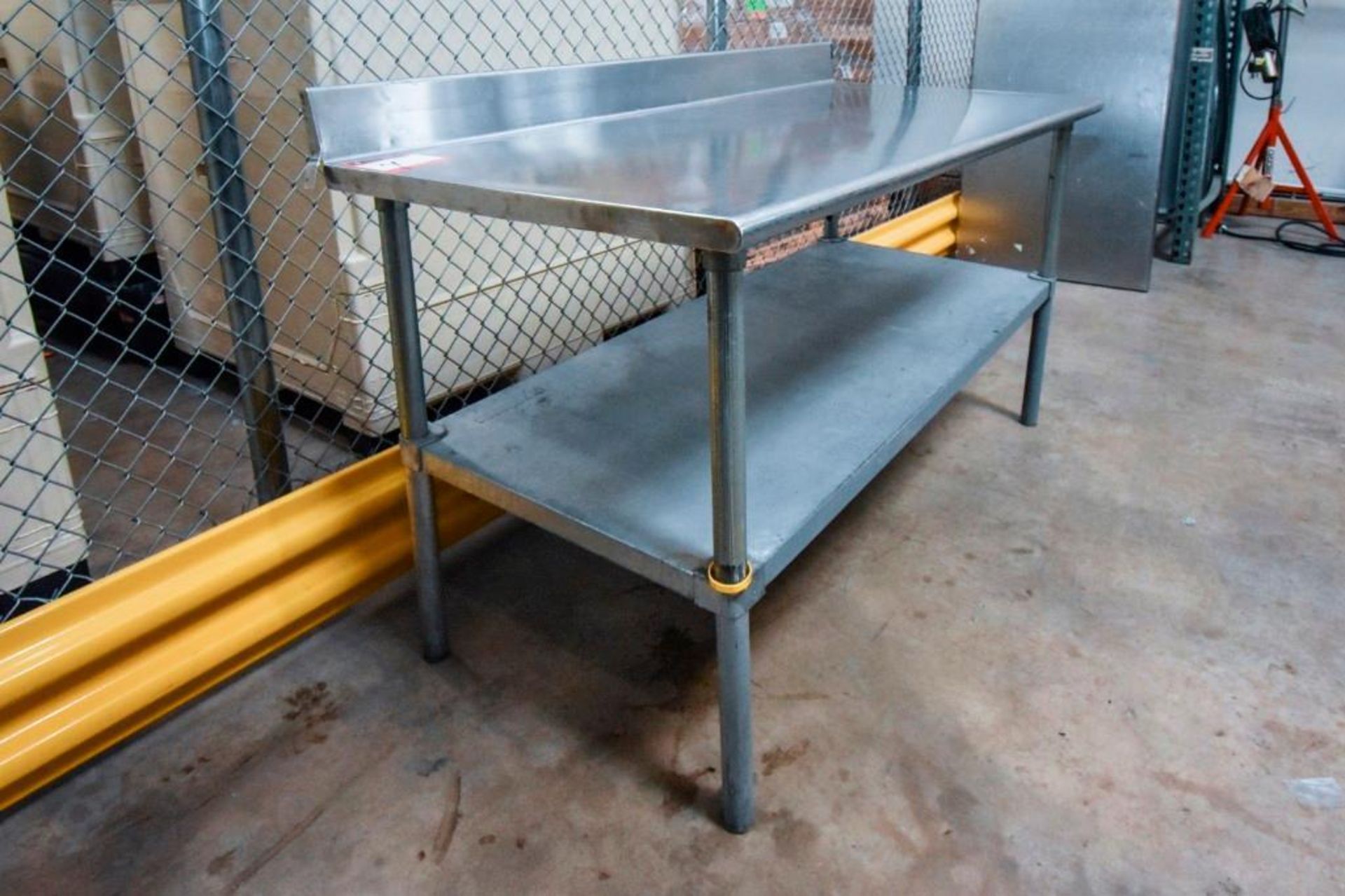 Stainless Steel table with splash back - Image 3 of 4