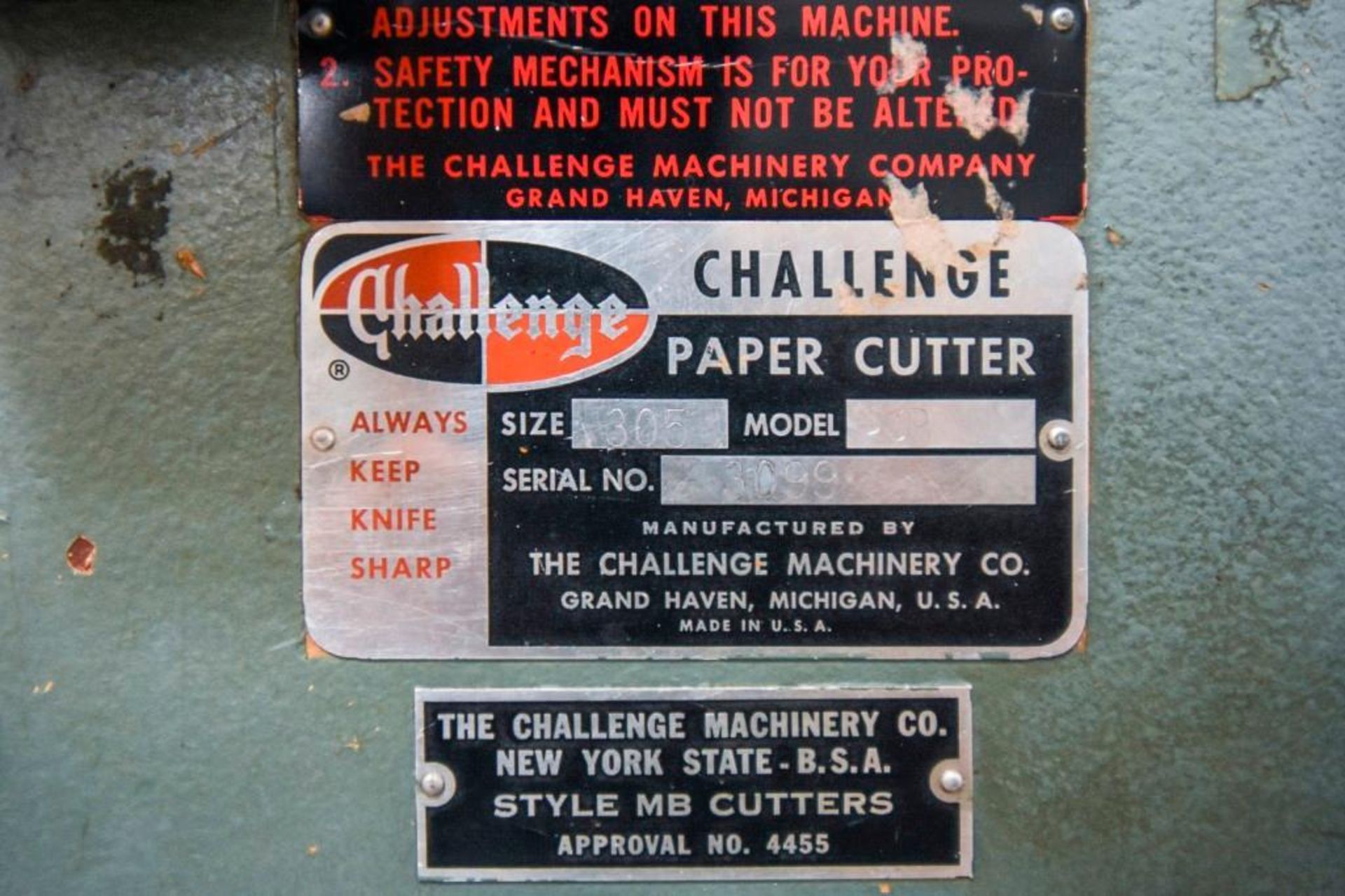 Challenge Champion 30" Guillotine Hydraulic Paper Cutter - Image 7 of 22