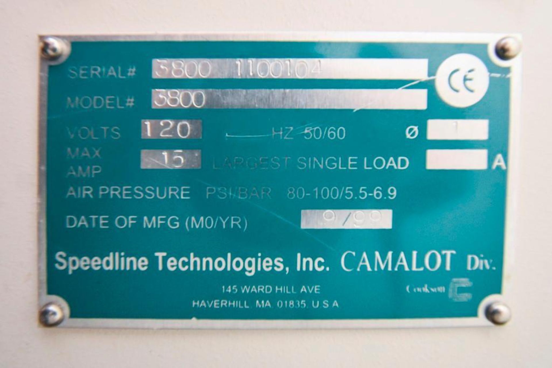 Speedline CAMALOT 3800 - Image 9 of 11