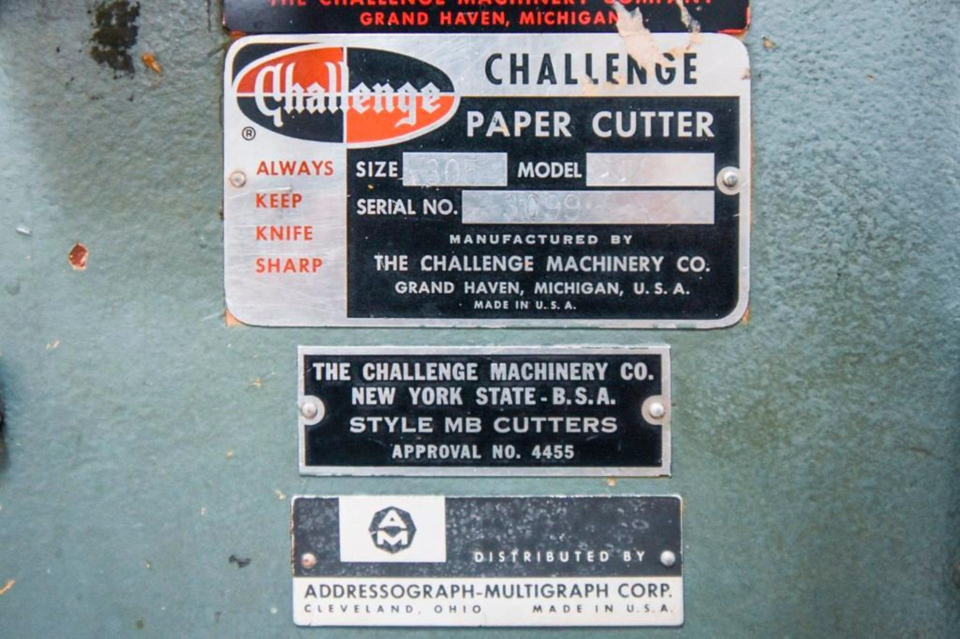 Challenge Champion 30" Guillotine Hydraulic Paper Cutter - Image 8 of 22