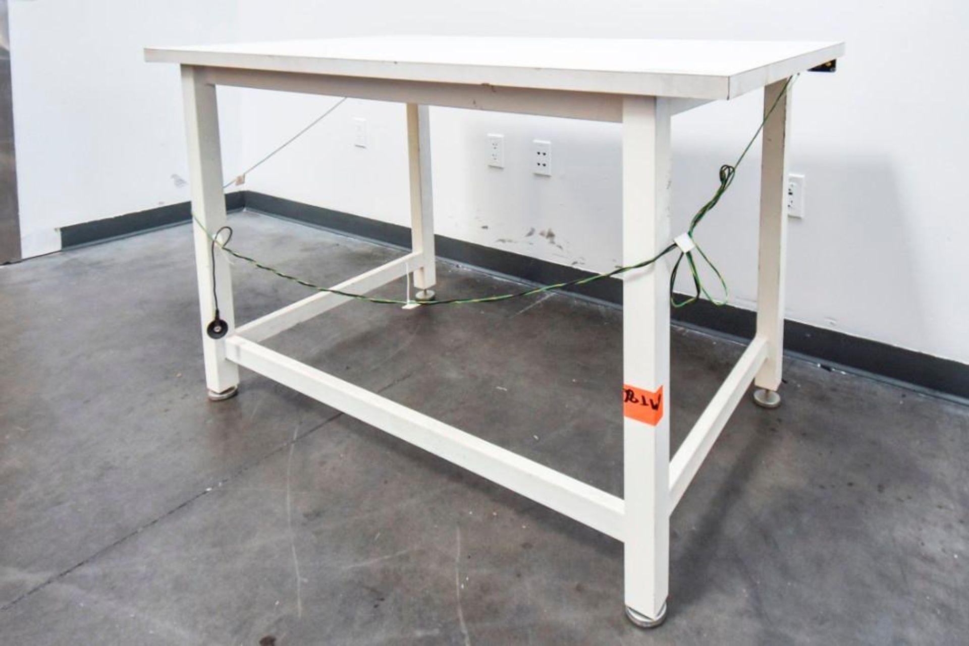 Small White Inspection Table - Image 5 of 6
