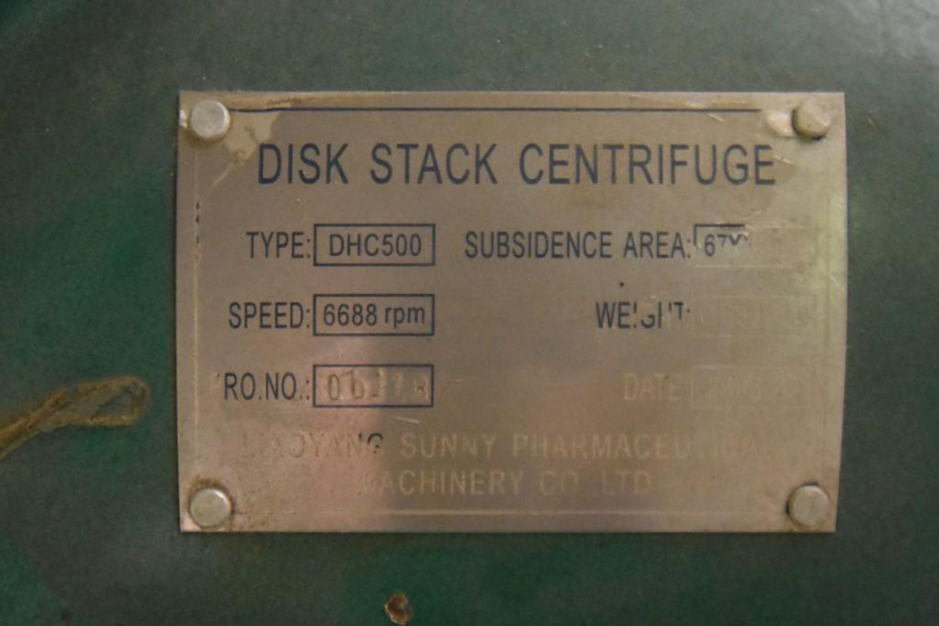 Disc Stack Centrifuge DHC 500 - Image 9 of 9