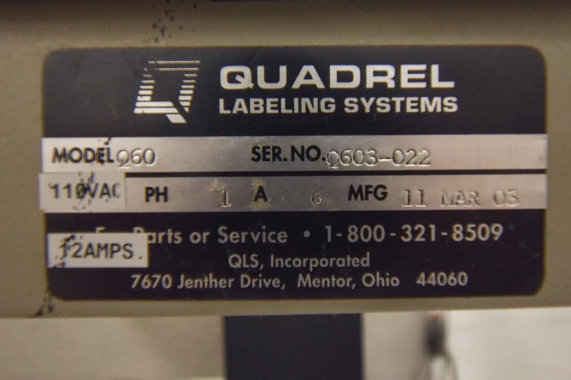 Quadrel Labeling Systems EV 074 - Image 7 of 7