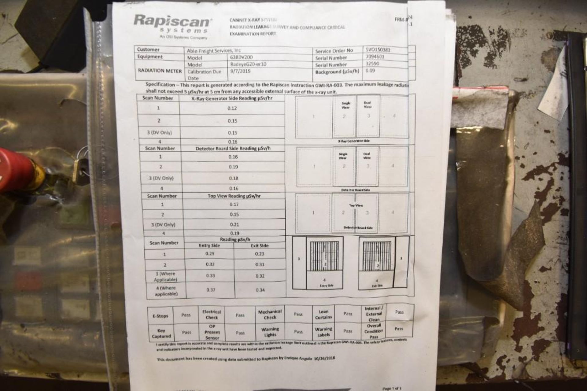 Rapiscan X-Ray machine 638DV - Image 17 of 17