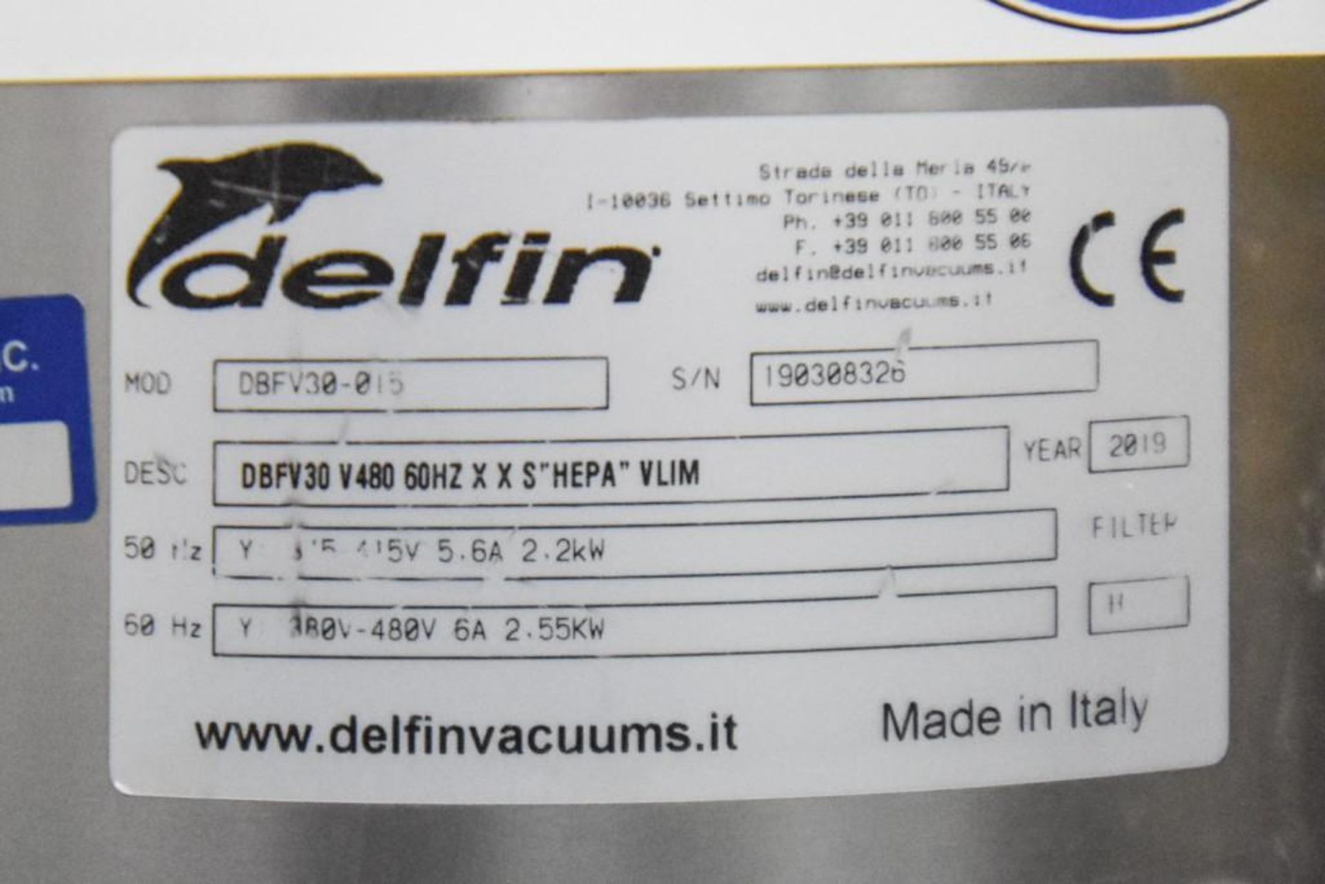 Delfin Vacuum/Dust Collector - Image 7 of 7