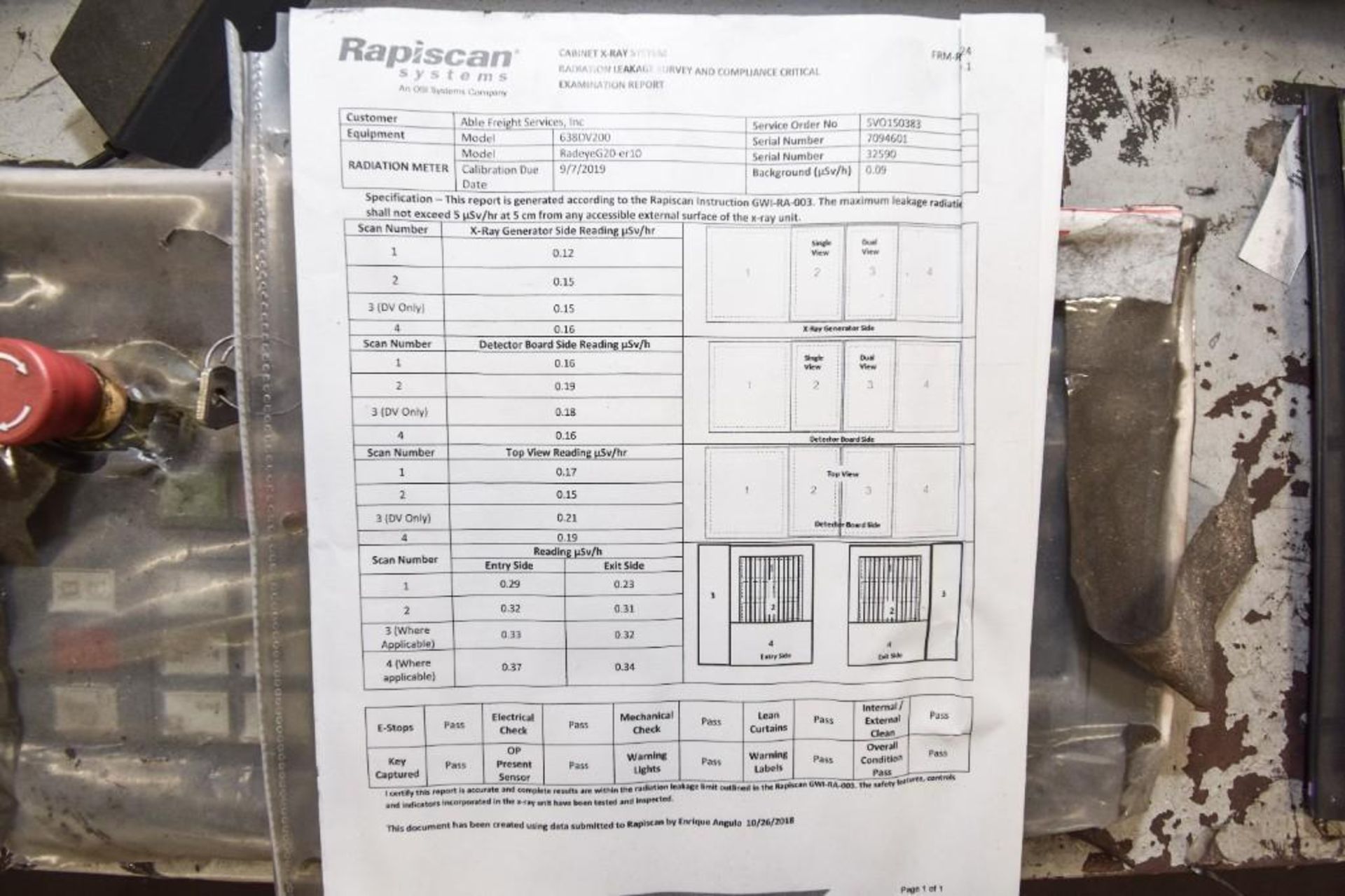 Rapiscan X-Ray machine 638DV - Image 16 of 17