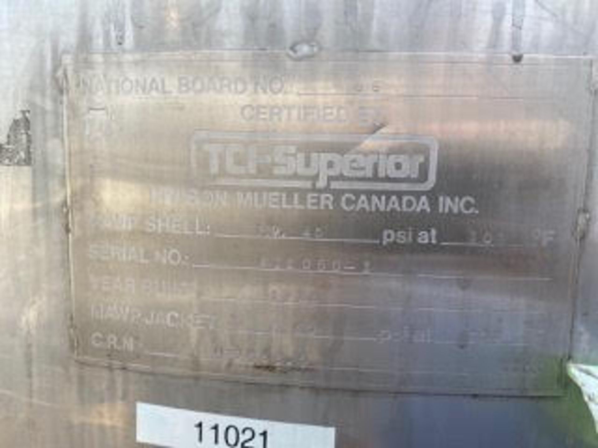 Mueller Jacketed Tank - Image 5 of 5