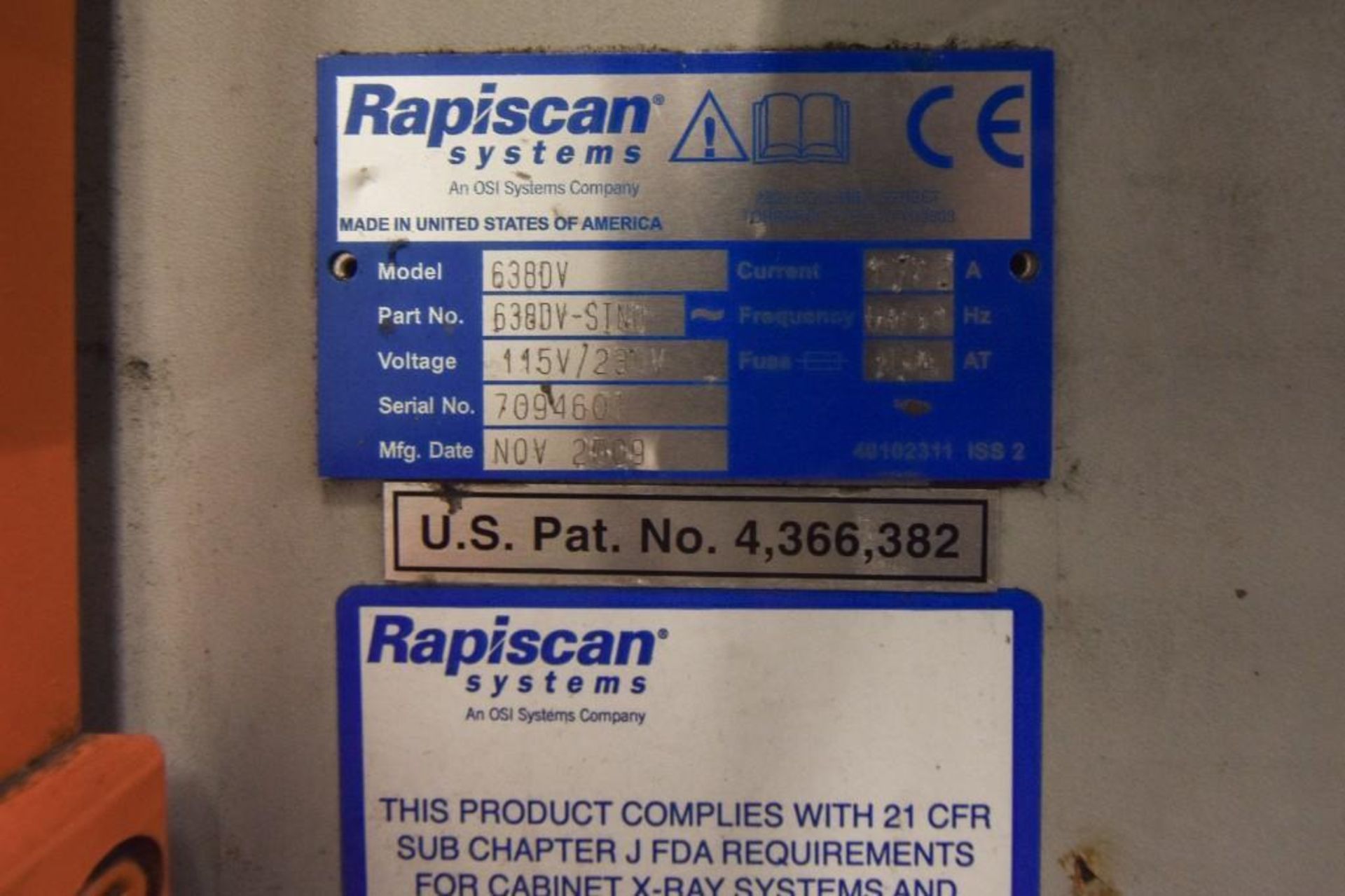 Rapiscan X-Ray machine 638DV - Image 13 of 17