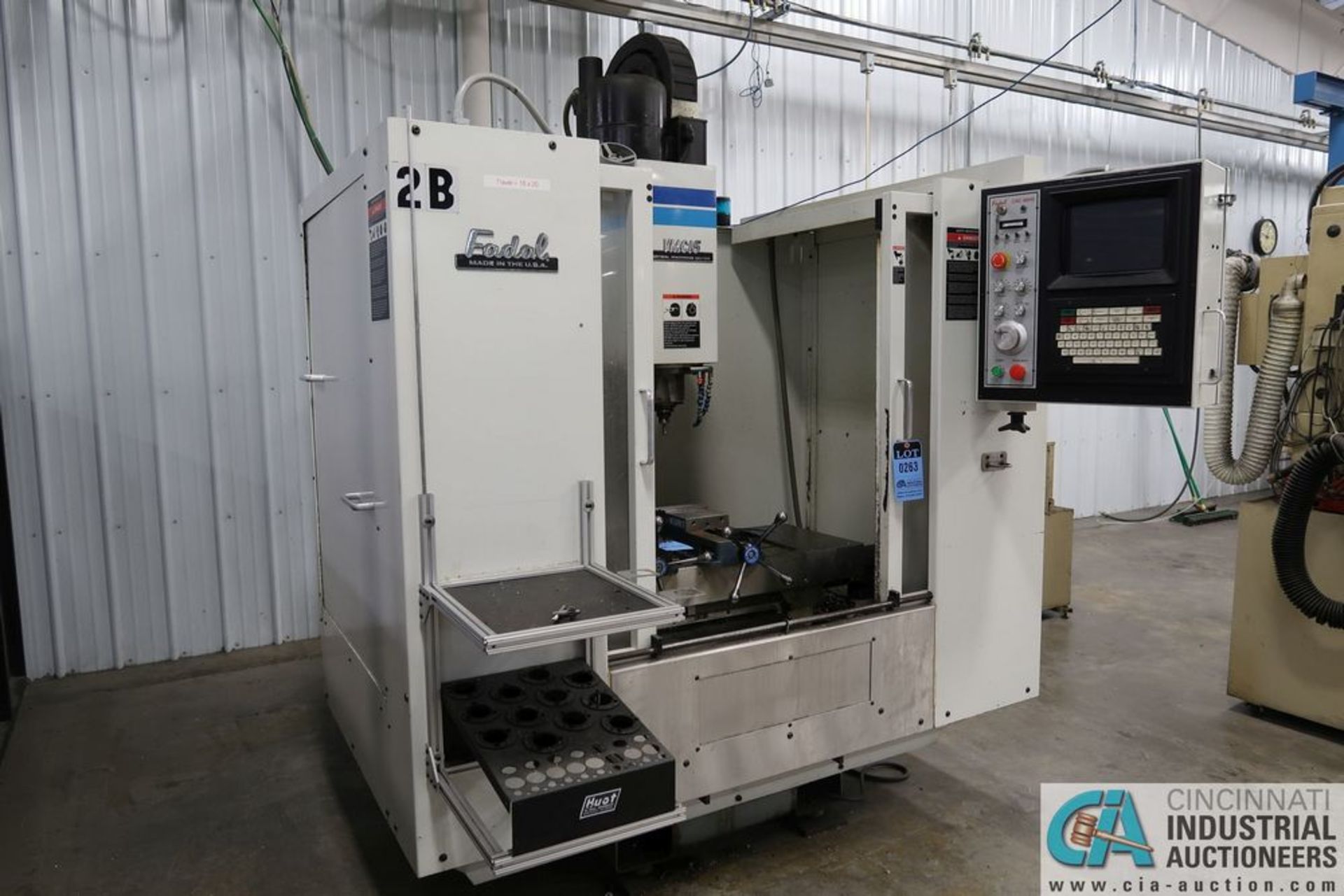 FADAL MODEL 914-15 CNC VERTICAL MACHINING CENTER; S/N 9406406, (21) POSITION AUTOMATIC TOOL CHANGER,